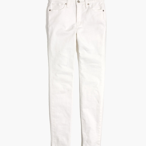 Madewell 9" Mid-Rise Skinny Jeans in Pure White size 26 - Picture 5 of 11